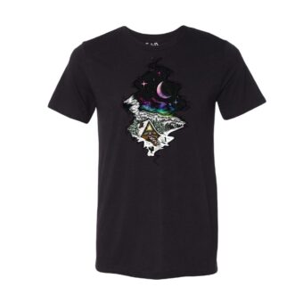 Black - Smoke Proper T-shirt Cabin Fever Design (Front)