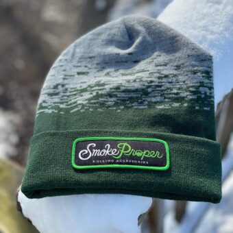 Smoke Proper Beanie in Green with Patch